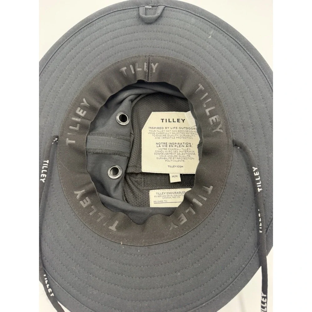 TILLEY CANYON BUCKET HAT Med Black HT7085 Sustainable UPF 50+